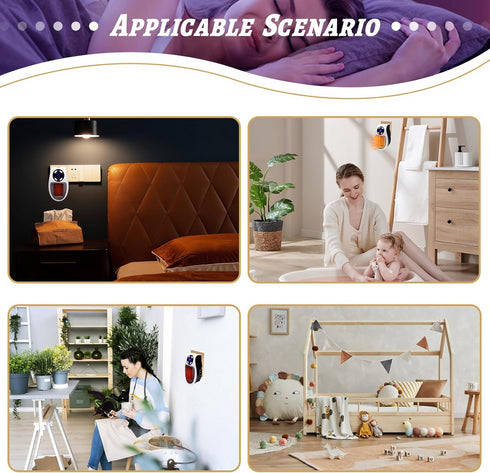 Portable Mini Wall-Mounted Heater with Adjustable Thermostat for Home Use.
