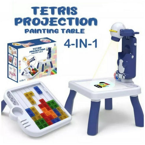 4-in-1 Tetris Projection Painting Table