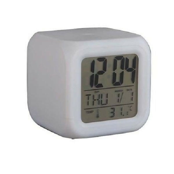 7 Color LED Change Digital Glowing Alarm Clock