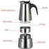 Espresso Maker Stainless Steel Espresso Pots Stove Top 6 Cup Italian Coffee Maker Percolator Moka Pot