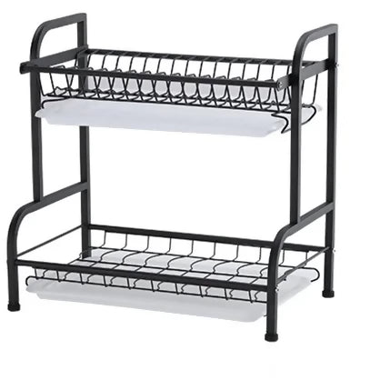 Stainless Steel 2-Tier Dish Collapsible Drying Rack