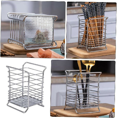 Storage Holder Silver Tableware Rack