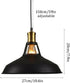 Simplicity Vintage Metal Pendant Light