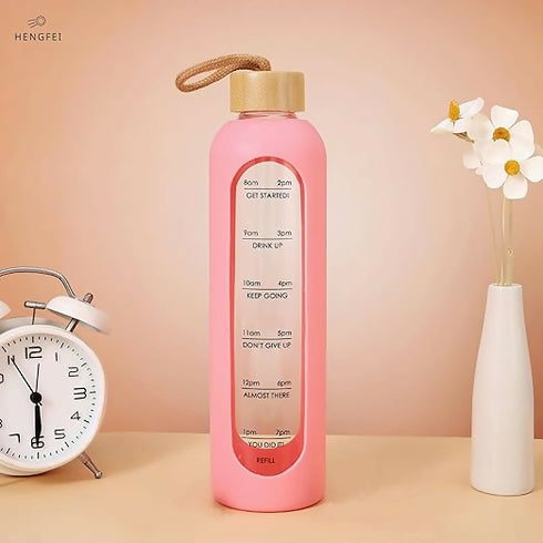 1 Litre Borosilicate Glass Water Bottle
