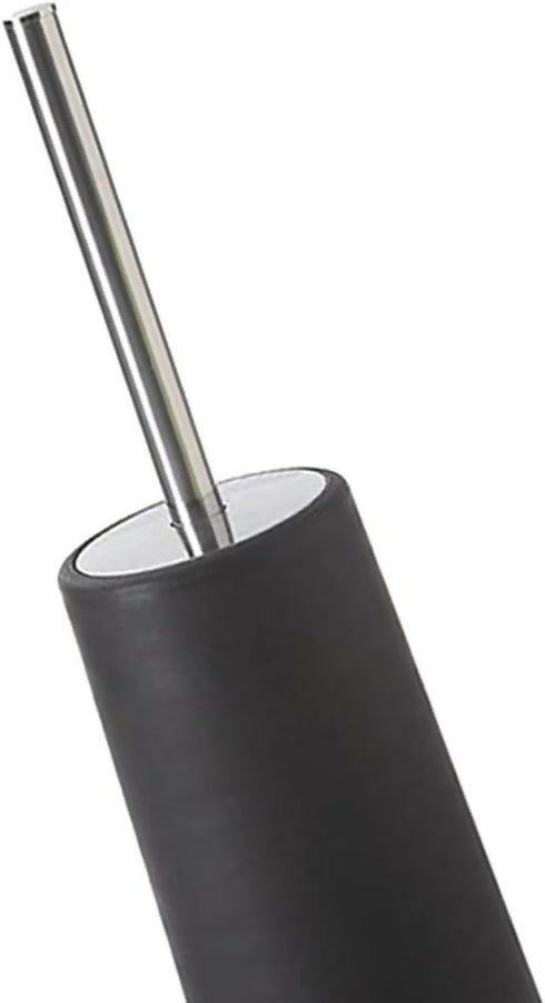 Toilet Brush with Stainless Steel Handle - Black