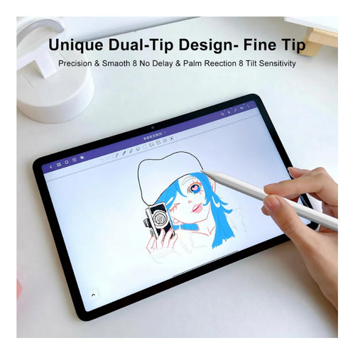 Universal Stylus Pen Magnetic for iOS/Android/Windows - White