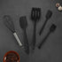 Silicone Cooking Utensils of 5 Pieces - Black