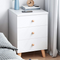Nightstand Locker Bed Side Table Side Tables Sofa End Table with 3 Storage Drawers