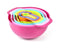 10 Piece Rainbow Mixing Bowl Colander Sifter Measuring Spoons Set