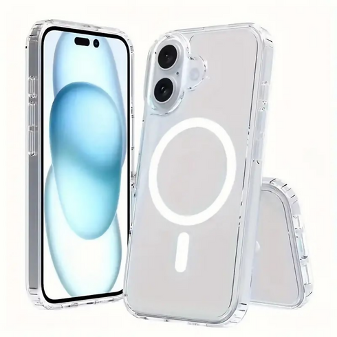 MagSafe Magnetic wireless charge clear phone case Compatible with iPhone 16