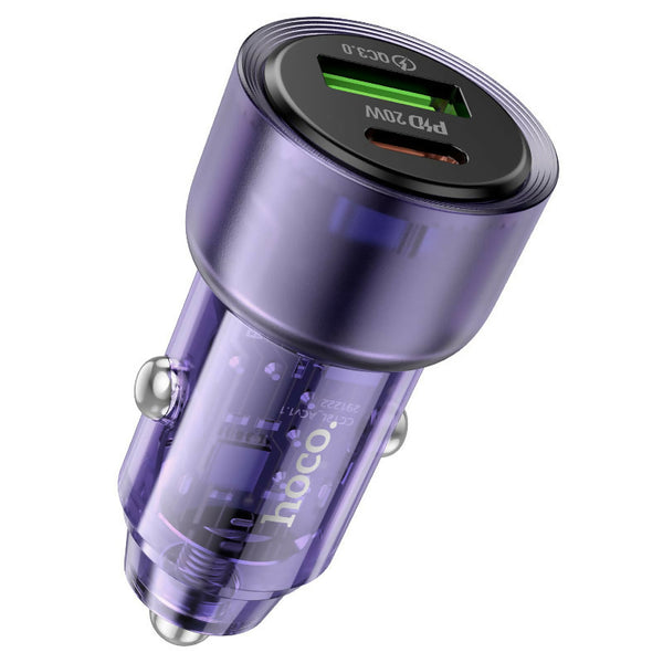 Hoco High Power Crystal Mini Car Charger 38W - Z52