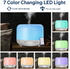 LED 500ML Aroma Diffuser Atomizer Air Humidifier With Remote And Adaptor