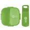 Hey life 900ml 3 compartment lunch box with water bottle-Green