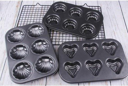 W-504 6-Hole Heart Shaped Mold