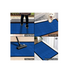 Ribbed Doormat - 100% Polyester & 100% PVC Backing - 50x80cm - Blue