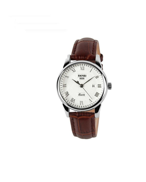 Ladies Leather Quartz Waterproof Watch