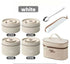 4 Piece Lunch Box Set Includes Bag with the Spoon and Fork