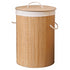 Decor Natural Bamboo Round Laundry Clothes Basket