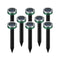 8Piece Ultrasonic Mole Repellent Solar Powered Gopher Repellent for Garden