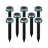 8Piece Ultrasonic Mole Repellent Solar Powered Gopher Repellent for Garden