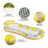 Inflatable Pool Raft Lounger with Lemon Pattern