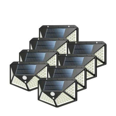 8PCS 100 LED Outdoor Solar Powered Lights