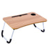 Folding Laptop Table, Multi-function Folding Wooden Table
