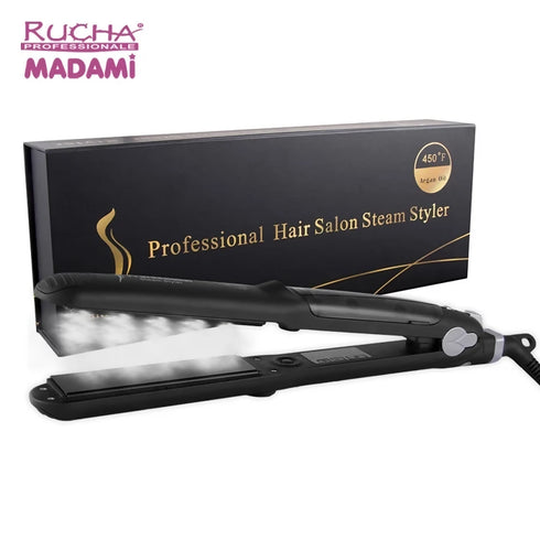 Professional Vapour Infusion Flat Iron Steam Style Hair Straightener