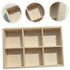Wooden Candy Serving Tray With 6 Compartment Organizer