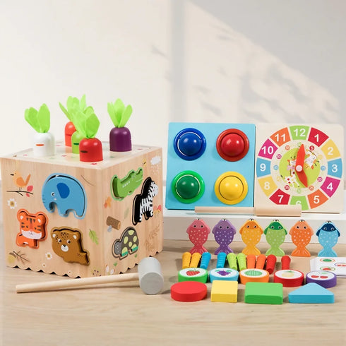 8 in 1 Education Wooden Sensory Toy