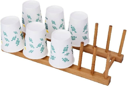 Bamboo Wood Plate Drying Holder