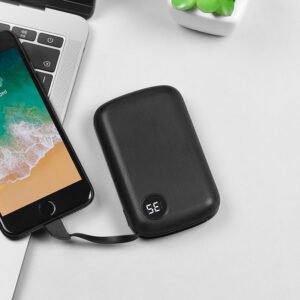10000mAh Fast charging Power bank with single USB built-in Lightning cable “B38 Extreme”