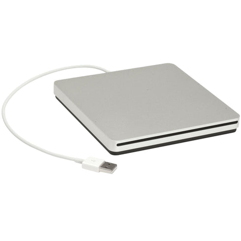 External Super Slim USB 2.0 Slot-In DVD-RW, Silver