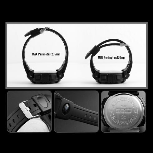 SKMEI 1303 Waterproof Alarm Bluetooth Sports Watch