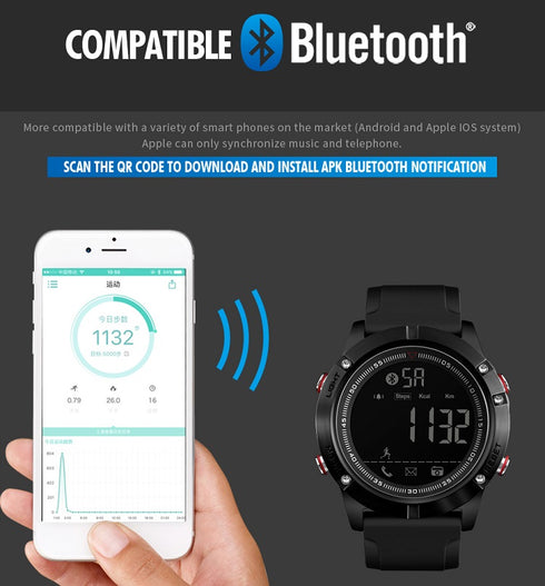 SKMEI 1425 Waterproof Alarm Bluetooth Sports Watch