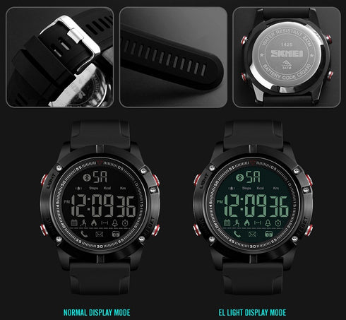 SKMEI 1425 Waterproof Alarm Bluetooth Sports Watch