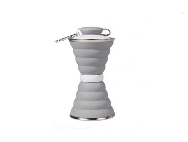 Foldable Travel Water Bottle - Grey