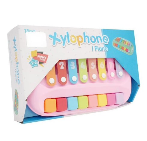 2 in 1 Piano Xylophone Musical Educational Toy For Kids - WooTech Online Shopping In SA