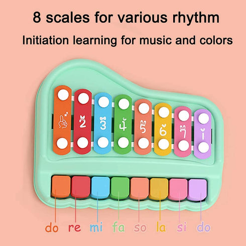 2 in 1 Piano Xylophone Musical Educational Toy For Kids - WooTech Online Shopping In SA