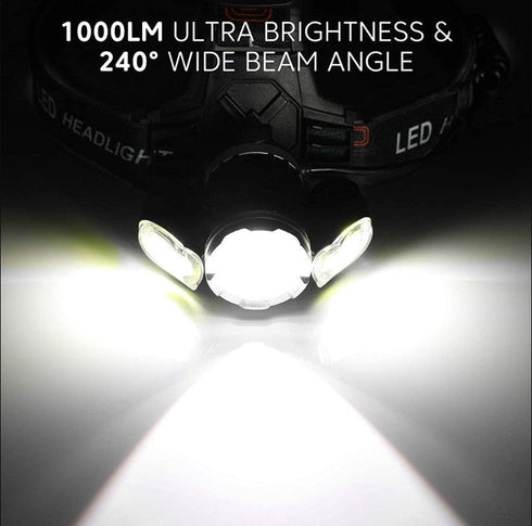 200M LED Rechargeable USB Head Light Q-TD21