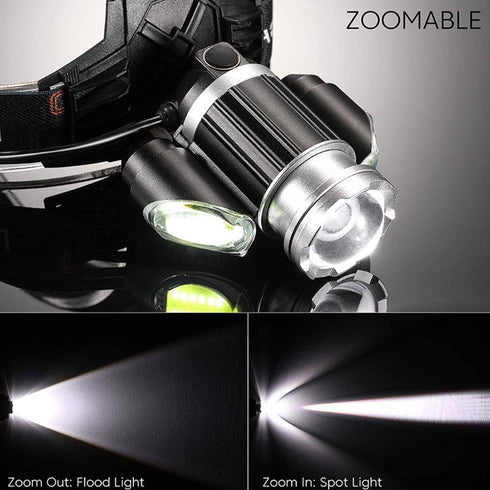 200M LED Rechargeable USB Head Light Q-TD21