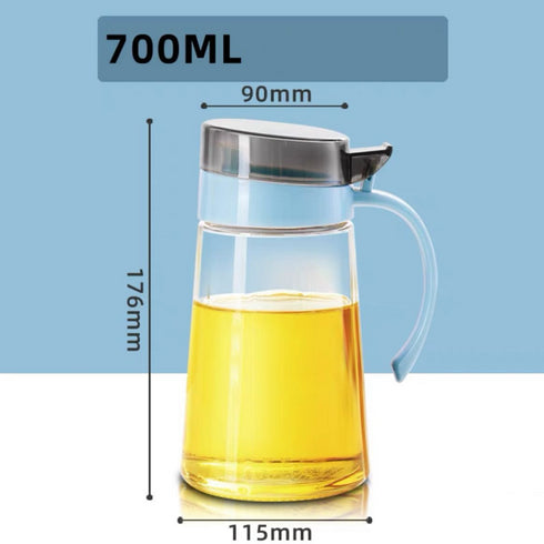 5Pcs of Kitchen Spice Glass Jar Storage Container Set