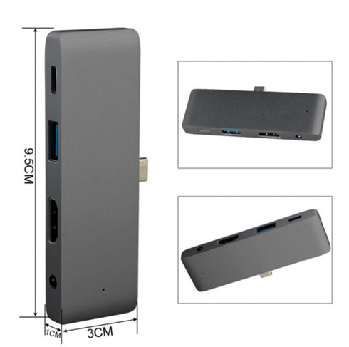 4 in 1 Type-c HDMI 4K Card Reader HUB Adapter