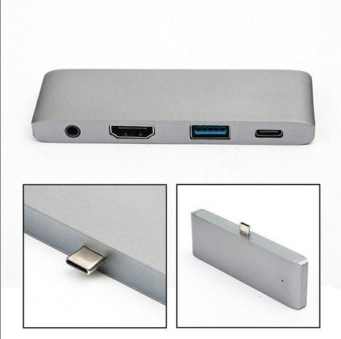 4 in 1 Type-c HDMI 4K Card Reader HUB Adapter