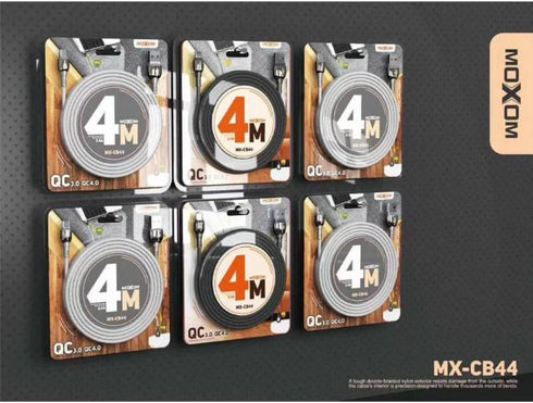 4 Meter MOXOM MX-CB44 (4M) Charging & Data Cable For Lightning - Silver