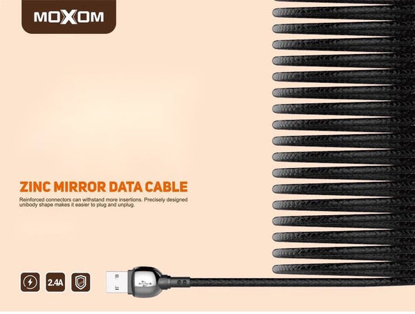 4 Meter MOXOM MX-CB44 (4M) Charging & Data Cable For Lightning - Silver - WooTech Online Shopping In SA