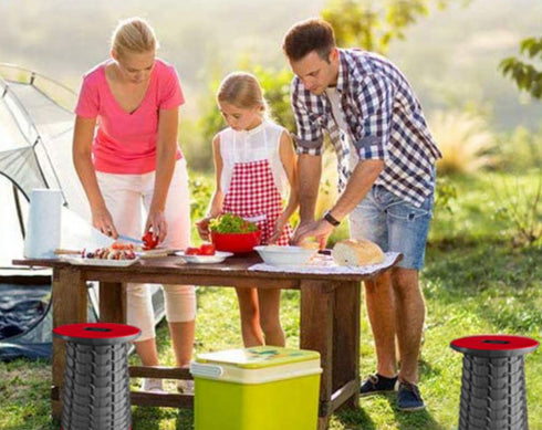 Portable Telescopic Folding Extension Stool