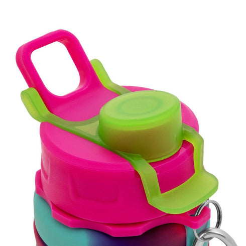 500ML Collapsible Silicone Travel Sport Water Bottle
