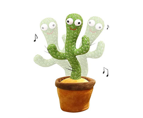 Rechargeable Dancing and Singing Cactus Plush Toy