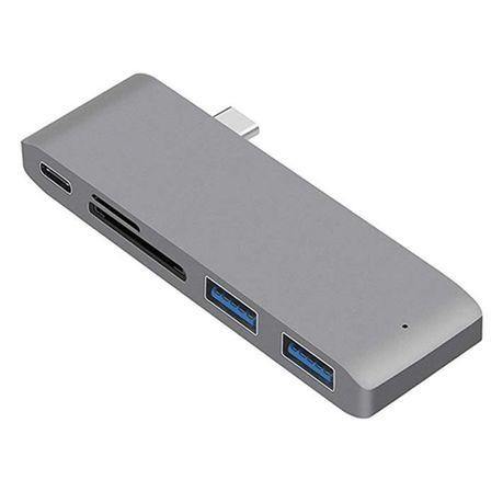 5-in-1 Type-C Hub Silver For Macbook